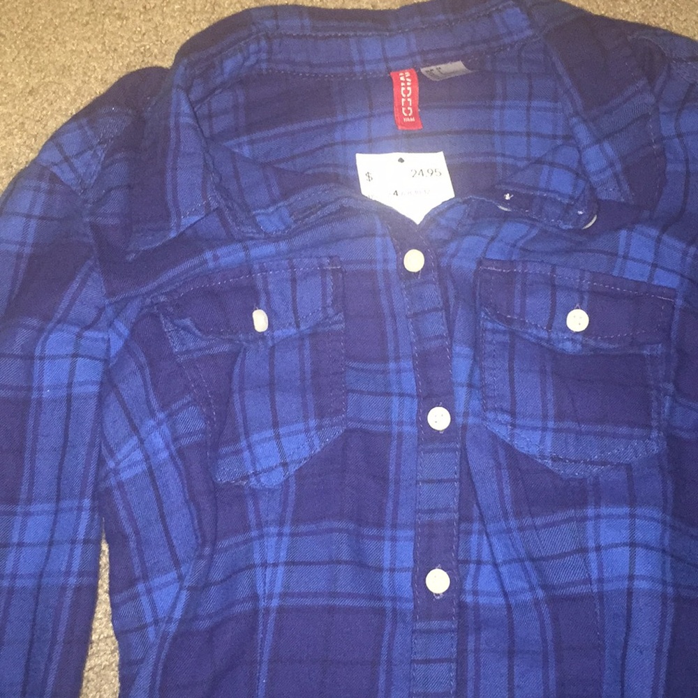 H&M flannel shirt size 4